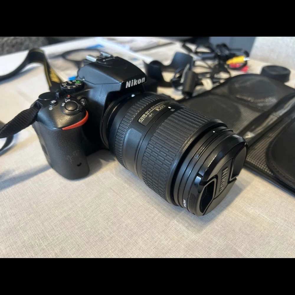Nikon Black DSLR Camera with Accessories